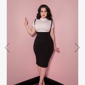 Micheline Pitt-COZY WIGGLE SKIRT JUMPER IN BLACK